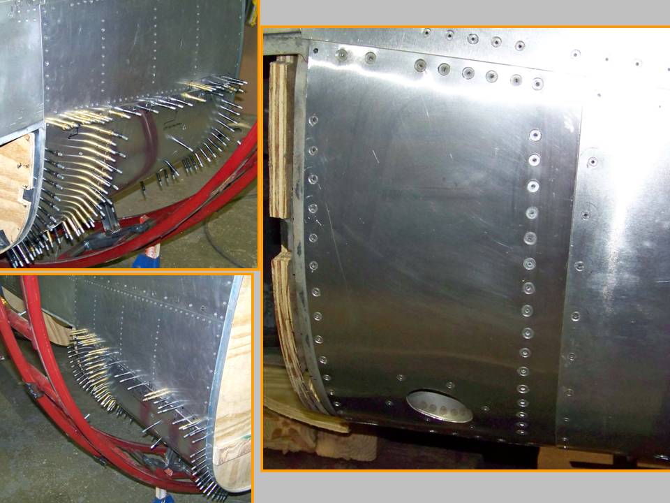 Composite picture of the 20mm ejection chute installation. 
            Click on the picture to enlarge it.