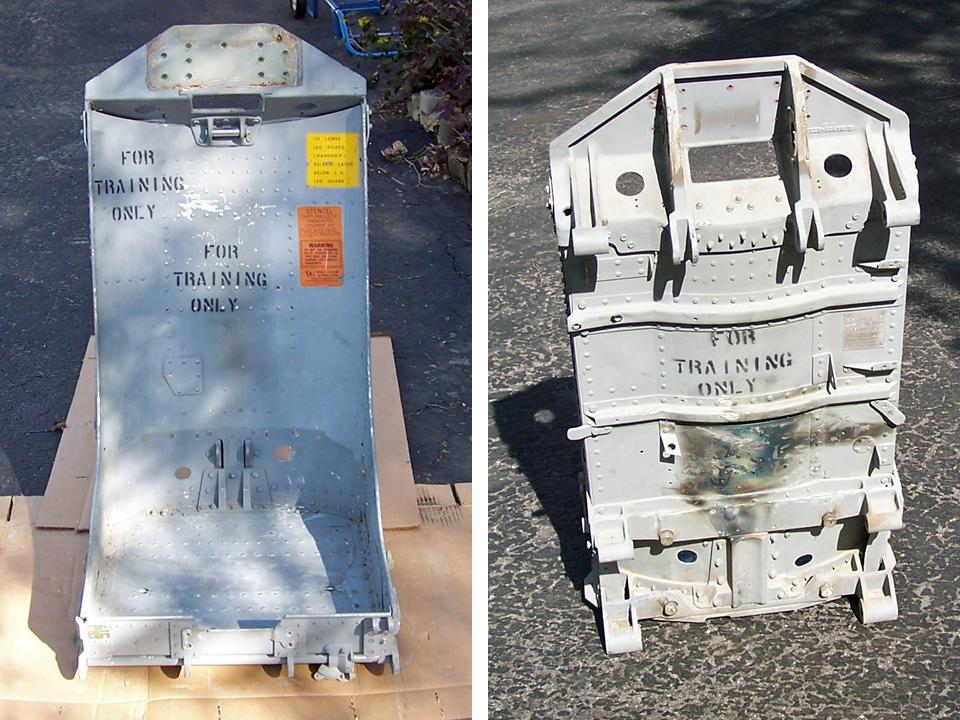 Basic armor plate behind the ejection seat. Click on the picture to enlarge it.
